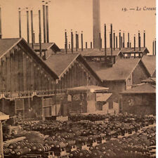 1910s Litho Postcard of Schneider Steel Mill, Le Cruesot, France Industry picture