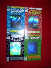 AMAZING SPIDERMAN 30th ANNIVERSARY COMPLETE HOLOGRAM NM GRADE SET OF FOUR L-391 picture