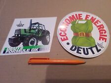 2 Antique Deutz Fahr Formula DX Tractor Stickers picture