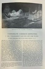 1898 Confederate Commerce Cruiser Tallahassee in New York Waters Civil War picture