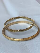 2X VERY OLD RARE VINTAGE VIKING BRACELET BRONZE TWISTED AUTHENTIC AMAZING picture