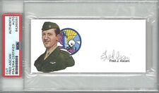 FRED ASCANI SIGNED CUT SIGNATURE PSA DNA  84260051 (D) WWII TEST PILOT picture