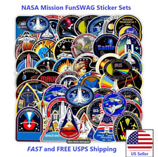 NASA Space Shuttle & Lab Missions Stickers. picture
