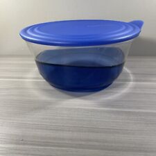 Tupperware Sheerly Elegant 2.3L Acrylic Serving Bowl w/ Seal Sapphire Blue New picture