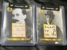THE WRIGHT BROTHERS - INVENTORS OF AIRPLANES - HANDWRITTEN RELIC CARDS picture
