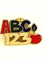 ABC 123 Apple Lapel Pin (110) picture