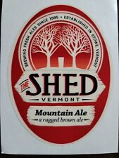 THE SHED BREWERY Mountain Ale Tap Handle Sticker decal brewing craft beer picture