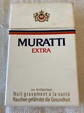 Vintage Muratti Extra Cigarette Cigarettes Cigarette Paper Box Empty Cigarette picture