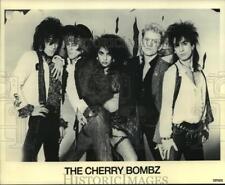 1986 Press Photo The Cherry Bombz, rock group - mjx02144 picture