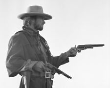 Clint Eastwood Outlaw Josey Wales Classic Profile firing guns 11x14 Photograph picture