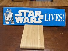 Rare 1990 Vintage Star Wars Lives R2-d2 Bumper Sticker Bantha Tracks Fan Club picture