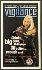Vigilance Heat.net Print Ad Game Poster Art PROMO Original Advert SegaSoft picture
