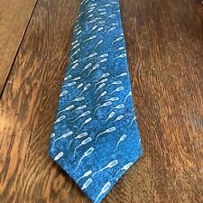 Absolut Dad Silk Necktie Tie Teal With Swimming Sperm Absolut Vodka picture