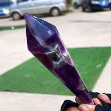 115gNatural Dream Amethyst Quartz Crystal Single End Magic Wand Targeted Therapy picture