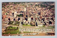 Memphis TN-Tennessee, Aerial Of Town Area, Antique, Vintage Postcard picture