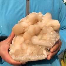 4.2 LB Natural White Calcite Quartz Crystal Cluster Mineral Specimen Healing picture