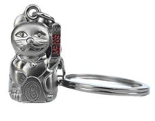 Feng Shui Maneki Neko Lucky Cat key chain ring for wealth luck picture