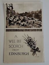 SCOTLAND Edinburgh POSTCARD Princes Street Wee Bit Scotch RPPC 1956 Scotland zh picture