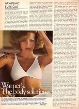 1979 Warner's Bra Lingerie Sexy Woman Vintage Print Ad 1970s picture