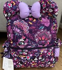 Vera Bradley Disney Mickey & Minnie’s Sweet Flirty Floral Backpack Ears Bow NWT picture