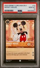 2023 Disney Lorcana EN 1 #12 Mickey Mouse True Friend PSA 10 GEM-MT picture