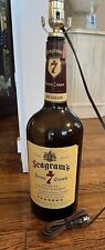 Vintage Seagram's 7 Whiskey 1 Gallon Bottle Lamp Works picture