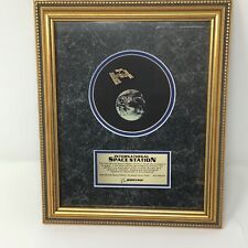 vintage NASA Int. Space Station  framed commemorative plaque by Boeing 1998 picture
