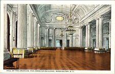 Hall Of The Americas Pan-American Building Washington D.C Antique Postcard  picture