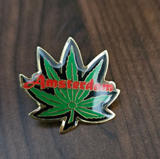Amsterdam Weed Pin - Leaf Hash Marijuana Grass Cannabis Badge picture