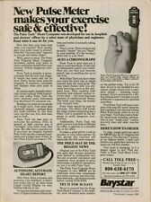 1983 Baystar Pulse Meter Fingertip Tach Heart Computer Photo Vintage Print Ad picture