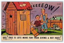 1956 Fireworks Joke Duthouse Gravois Mills Missouri MO Posted Vintage Postcard picture