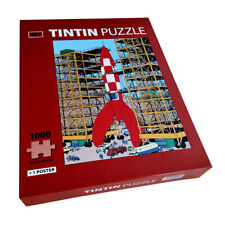 Tintin Lunar rocket 1000 pieces puzzle with poster 50x67cm Destination Moon picture