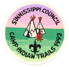 1993 Camp Indian Trails Sinnissippi Council Patch Wisconsin Illinois Boy Scouts picture