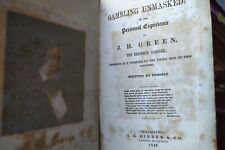 Gambling Unmasked by Jonathan Harrington Green Original Book from 1847 picture