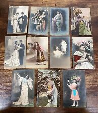 11 RPPC German Saxony Colorized Glitter Theater Model Cabaret Postcards 179  picture