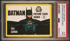 1989 O-Pee-Chee Batman #155 2nd Series Header Card PSA 9 Mint Pop1 None Higher picture