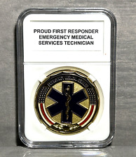 EMT Emergency Medial Technician/Services Challenge Coin 40mm 🌟 with Case picture