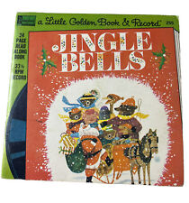 Jingle Bells A Little Golden Book & Record  33 1/3 RPM Disneyland 1976 picture