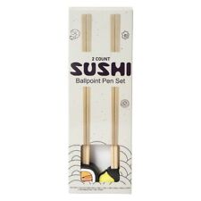 NEW 2 pack kawaii ballpoint pens & holders set - SUSHI SET picture