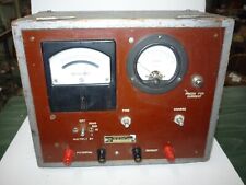 VINTAGE TEST BOX FROM HAM ESTATE - SIMPSON AMPERES METER AND MICROHMS picture