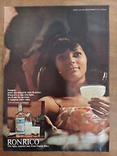 Ronrico Puerto Rican Rum Daiquiris Pretty Girl Light 1967 Vintage Print Ad picture