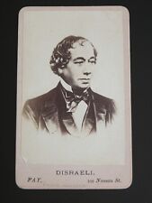 British Prime Minister Benjamin Disraeli CDV Portrait Albumen Print 1868 picture