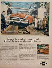 Vintage 1950s Chevrolet Bel Air Sport Coupe Print Ad picture