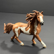 Schleich Brown & White PAINT PINTO STALLION 2014 Horse Animal Figure Toy picture