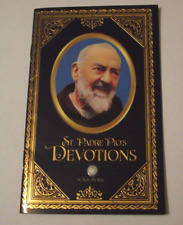Vintage Patron St Saint Padre Pio Pio's Devotions relic prayer book booklet picture