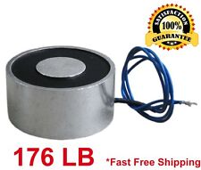 176 LB (80kg) Electric Lifting Magnet Electromagnet Solenoid Lift Holding 65mm picture