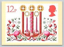 c1980 Postcard Reproduced From England Stamp Design 12p 6x4