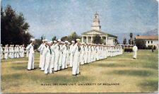 Naval Training Unit, University of Redlands, California- Chrome Postcard - ROTC picture