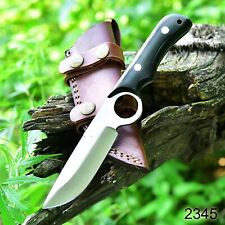 HAND MADE MATE FINISHING 1095 STEEL HUNTING KNIFE W/MICARTA HANDLE+SHEATH TX2345 picture