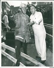 1968 Chief Gordon Vickery John Galbreath, Todd Shipyard Fire Fireman Photo 8X10 picture